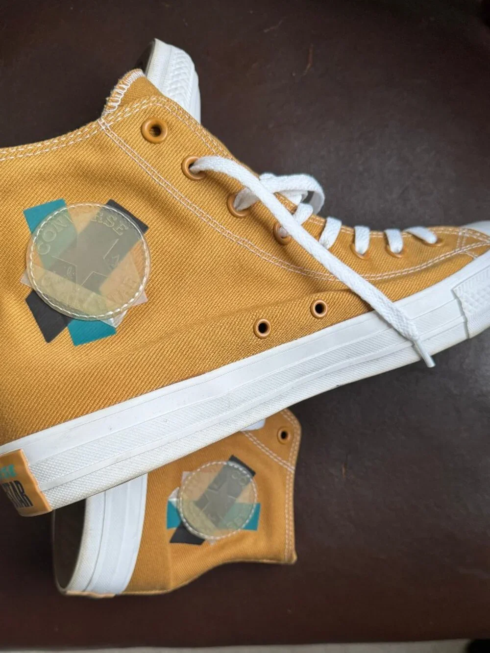 Converse Chuck Taylor All Star High Top Sneakers Mustard Yellow Men's Size 11.5